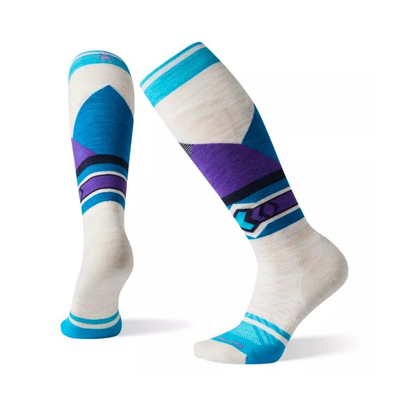 SmartWool Calzettoni Running Donna - Zero Cushion Ankle - L88 pewter blue